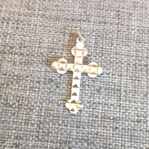 Old Silver Cross (Not Marked 925) - Pre-loved (1" tall)